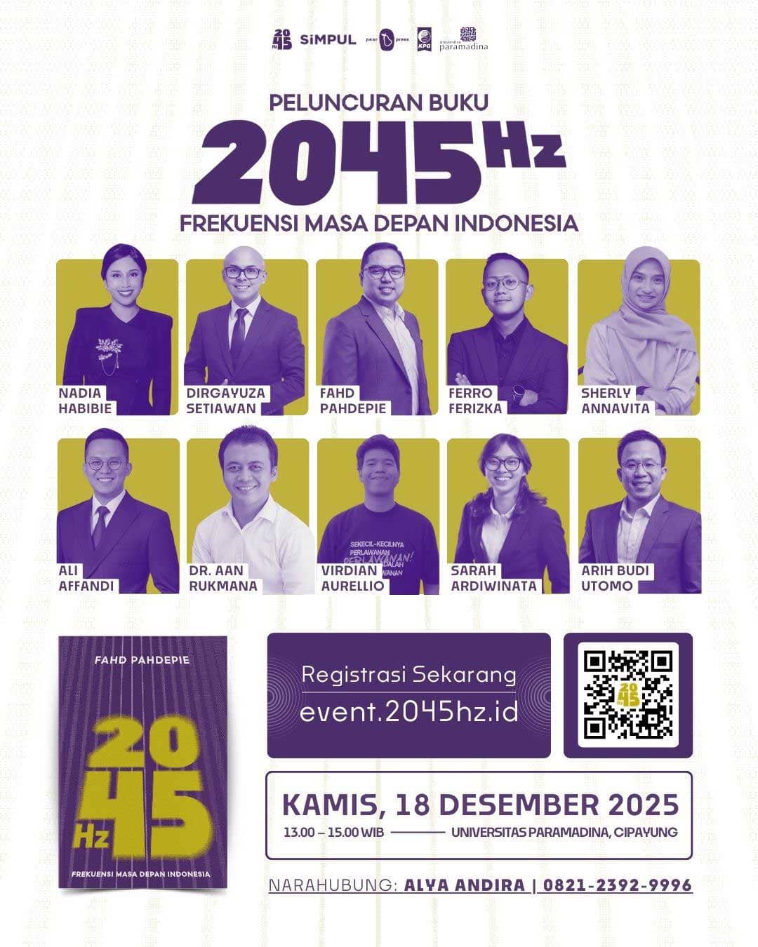 Launching Buku 2045Hz: Frekuensi Masa Depan Indonesia